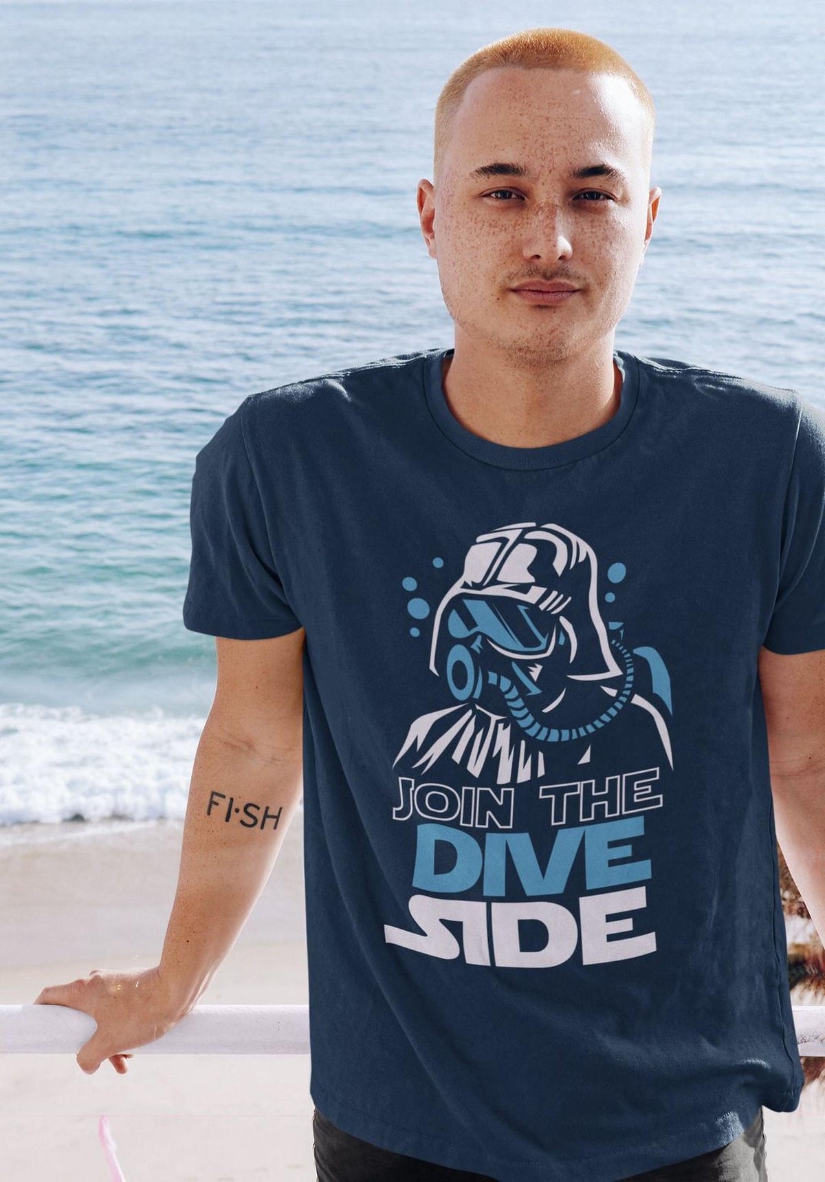 Funny Scuba Diving T-Shirt: Join the Dive Dark Side Design Tee, Diver Gift