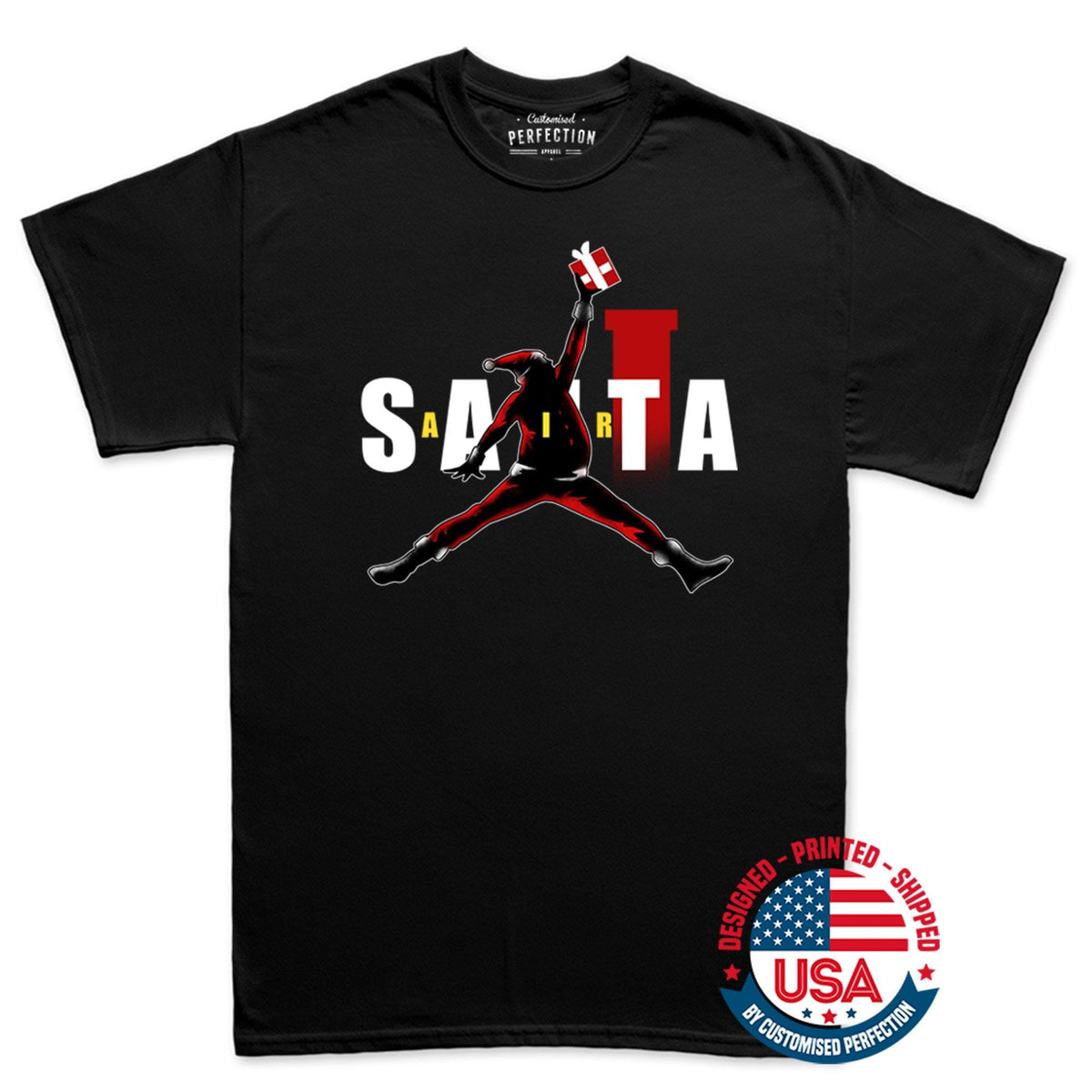 Black Santa T-Shirt, Basketball Air Santa Christmas Shirt, Black Santa Shirt, Black Santa Claus, Equality Shirt