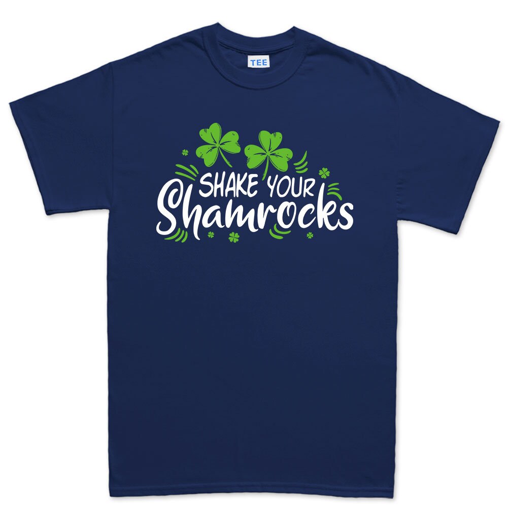 Mens Shake Your Shamrocks T-Shirt, Funny St. Patrick's Day Tee