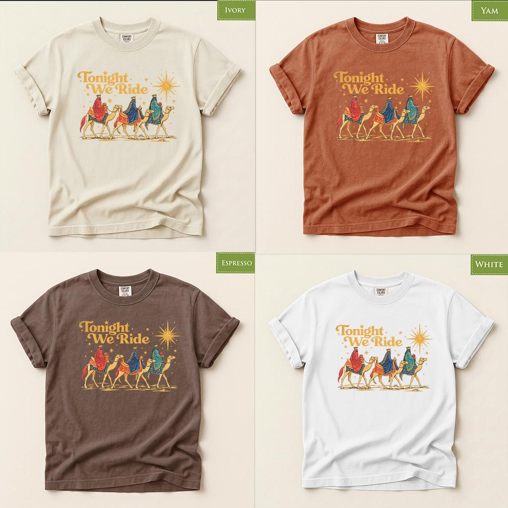Comfort Colors® Wise Men Christmas Shirt, Three Wise Men Tee, Christian Christmas Shirt, Nativity Faith Gift, Religious