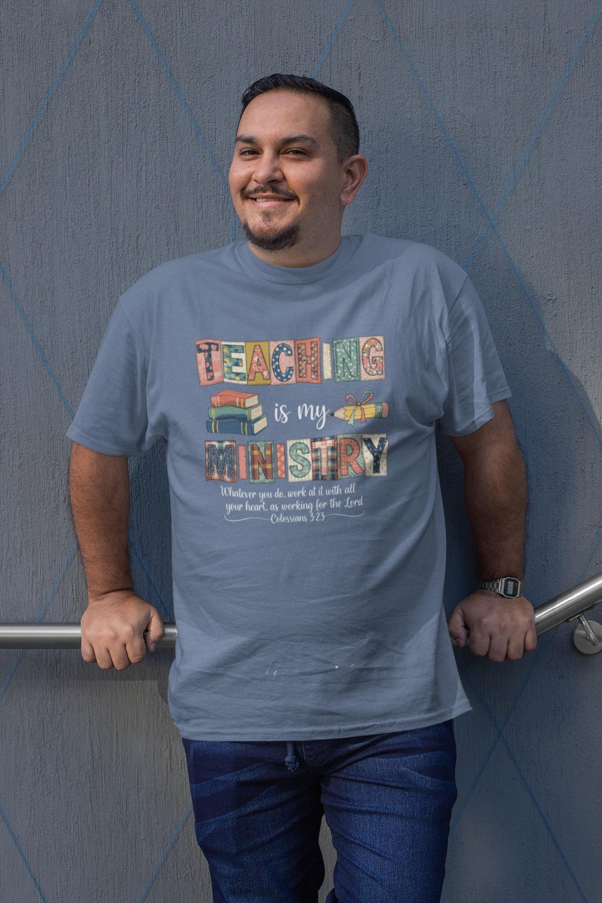 Comfort Colors® Teaching Is My Ministry Shirt, Christian Teacher Tee, Bible Verse Faith Gift