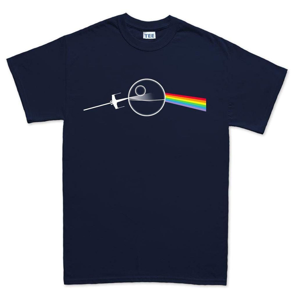 Dark Side of the Death Star T-Shirt: Rainbow Moon Tee