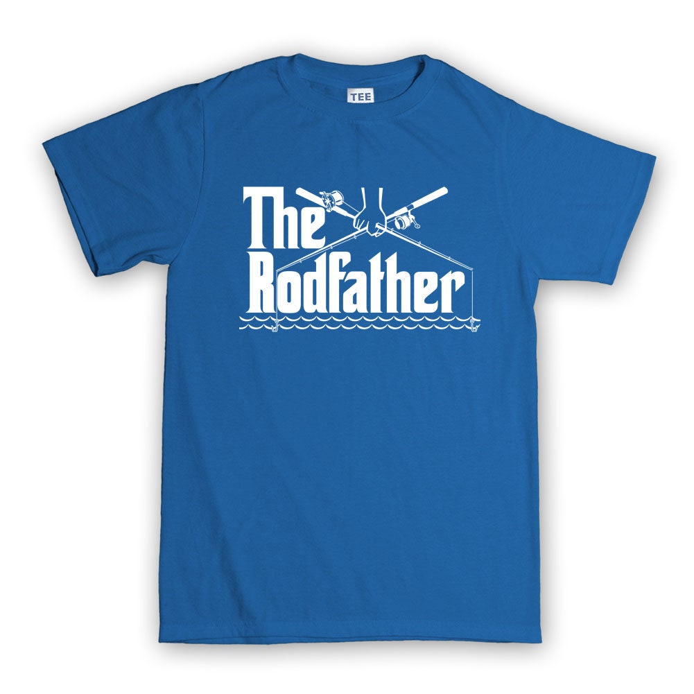 The Rodfather Fishing Angler Fisherman Father Day Mens T shirt Tee Top T-shirt - R505