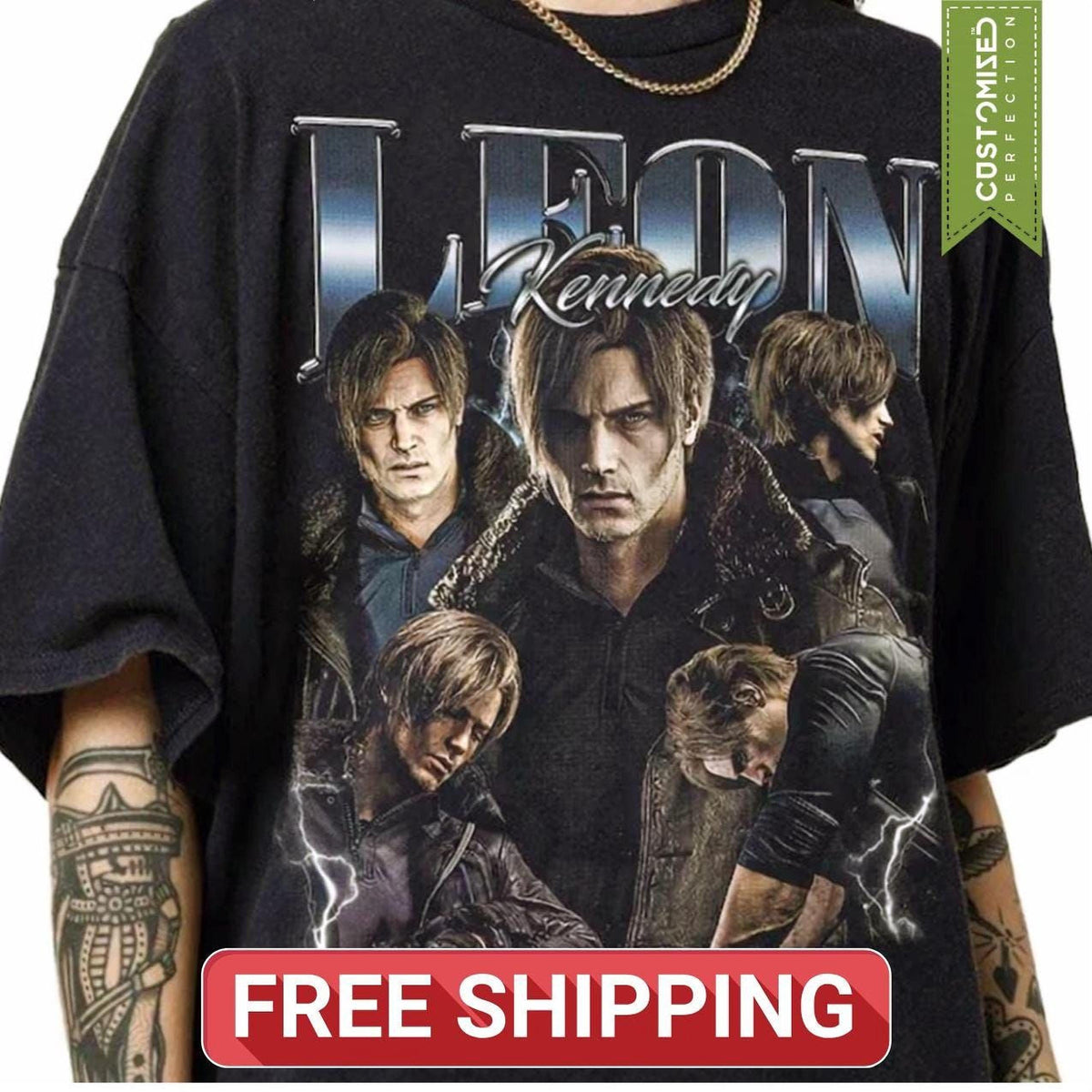 Limited Leon Kennedy Comfort Colors® Shirt, Resident Evil Requiem, RE9 Fan Tee