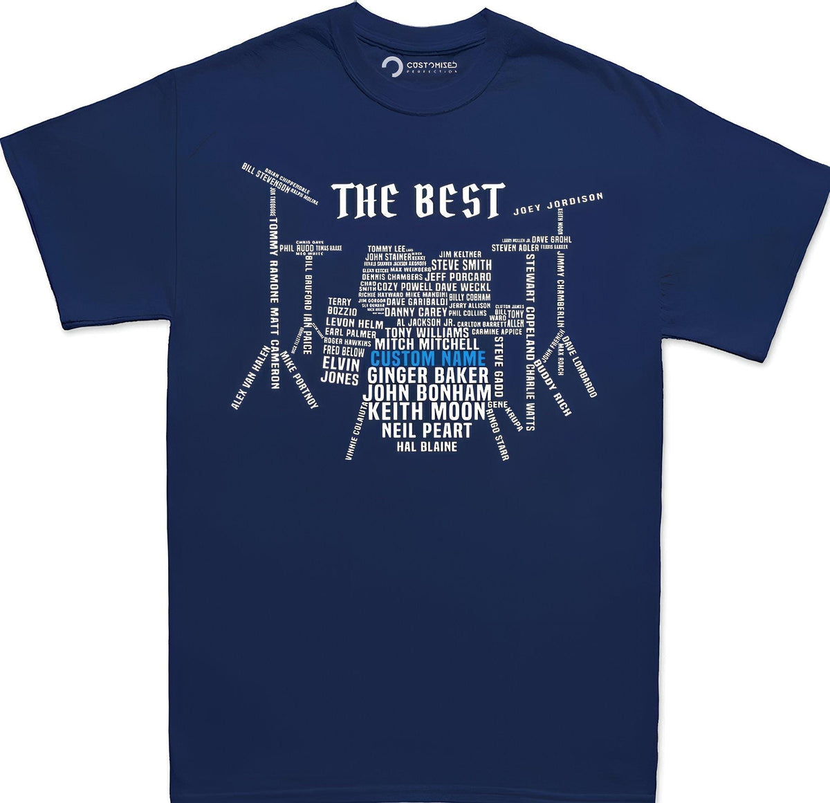 Custom Personalized Drummer Shirt, Gift for Drum Players Tee
