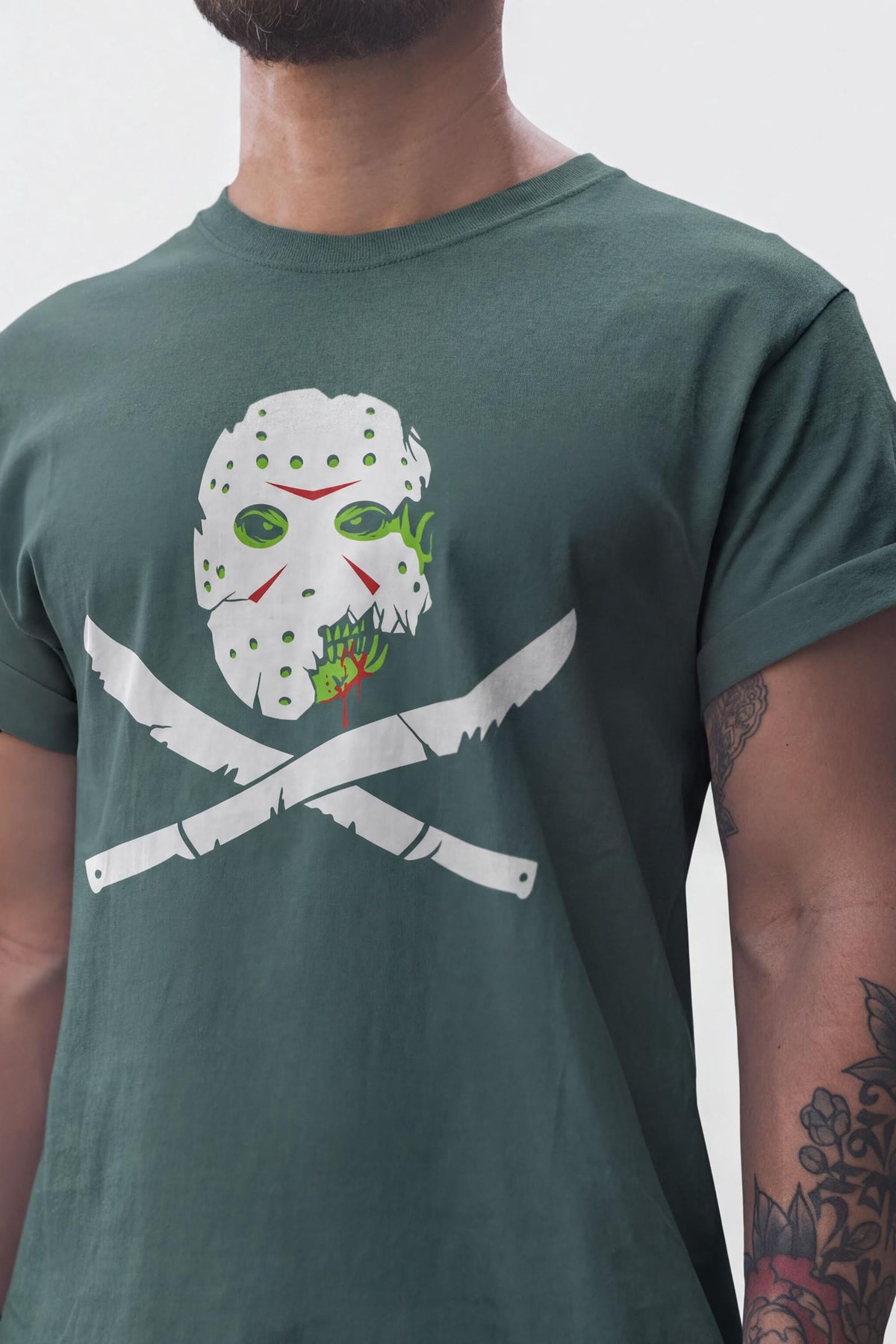 Comfort Colors® Halloween Jason T-shirt, Zombie Mask Top, Scary Slasher Tee, Trick Or Treat Costume
