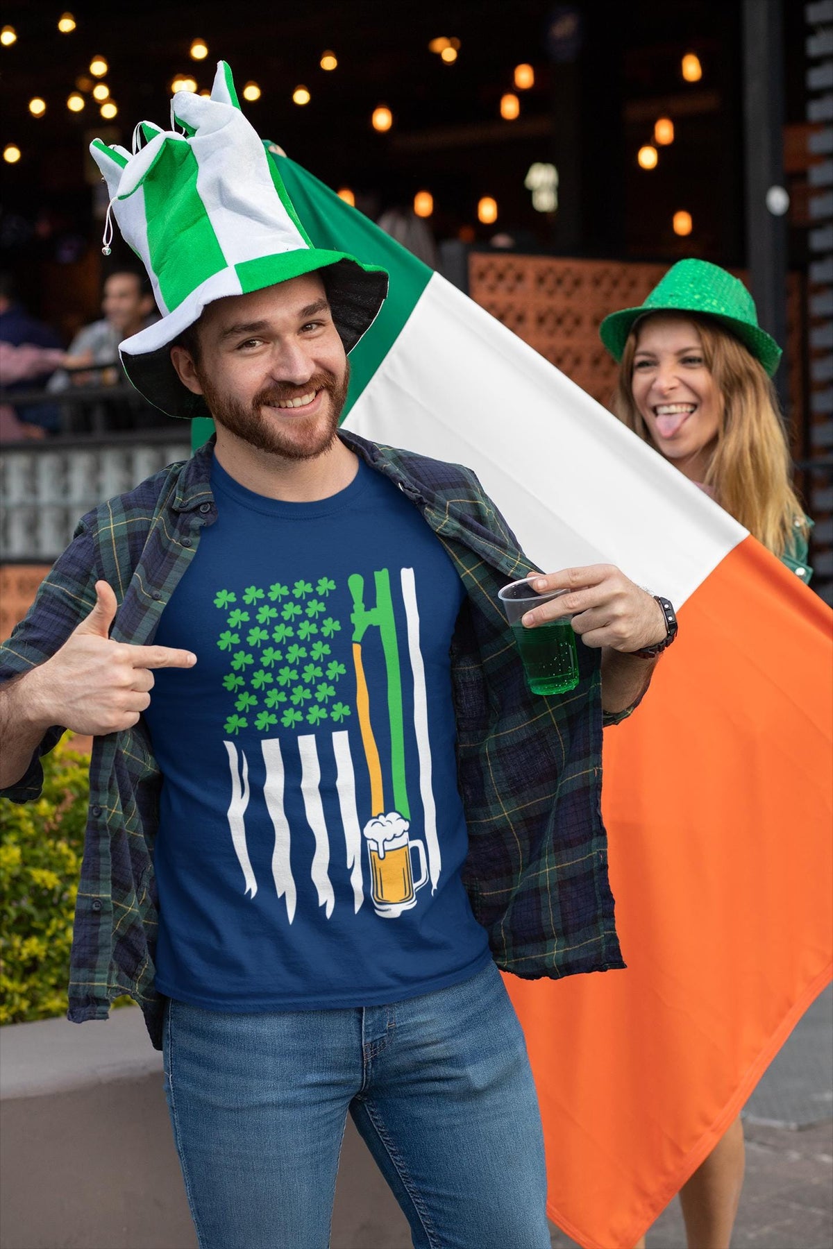 Funny Beer St. Patricks Day Shirt, Irish American Flag Tee, Ireland Gift