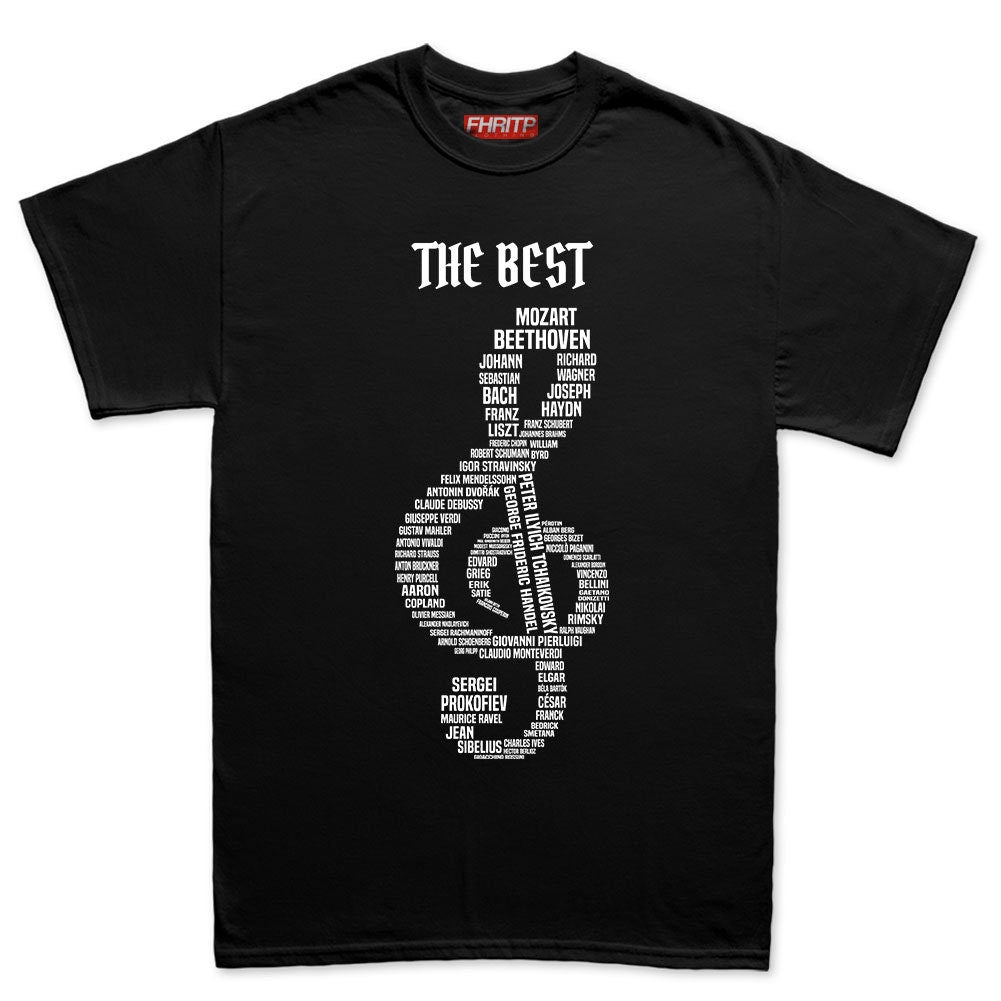 Mens Composer Legends Classical Music Opera Concerto Symphony Tribute T shirt Tee Top T-shirt