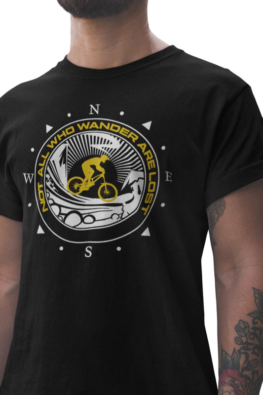 Cycling Shirt for Bikers | Mountain Biking, Not all Who Wander Are Lost Tee