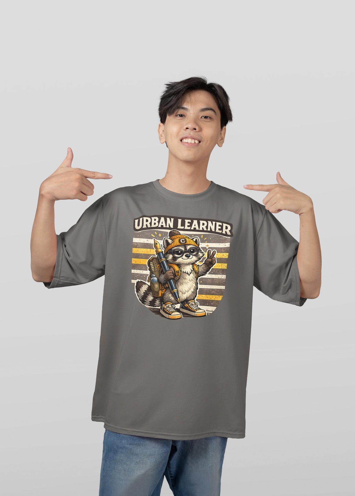 Comfort Colors® Urban Learner Raccoon Shirt, Back to School Tee, Cute Student Gift