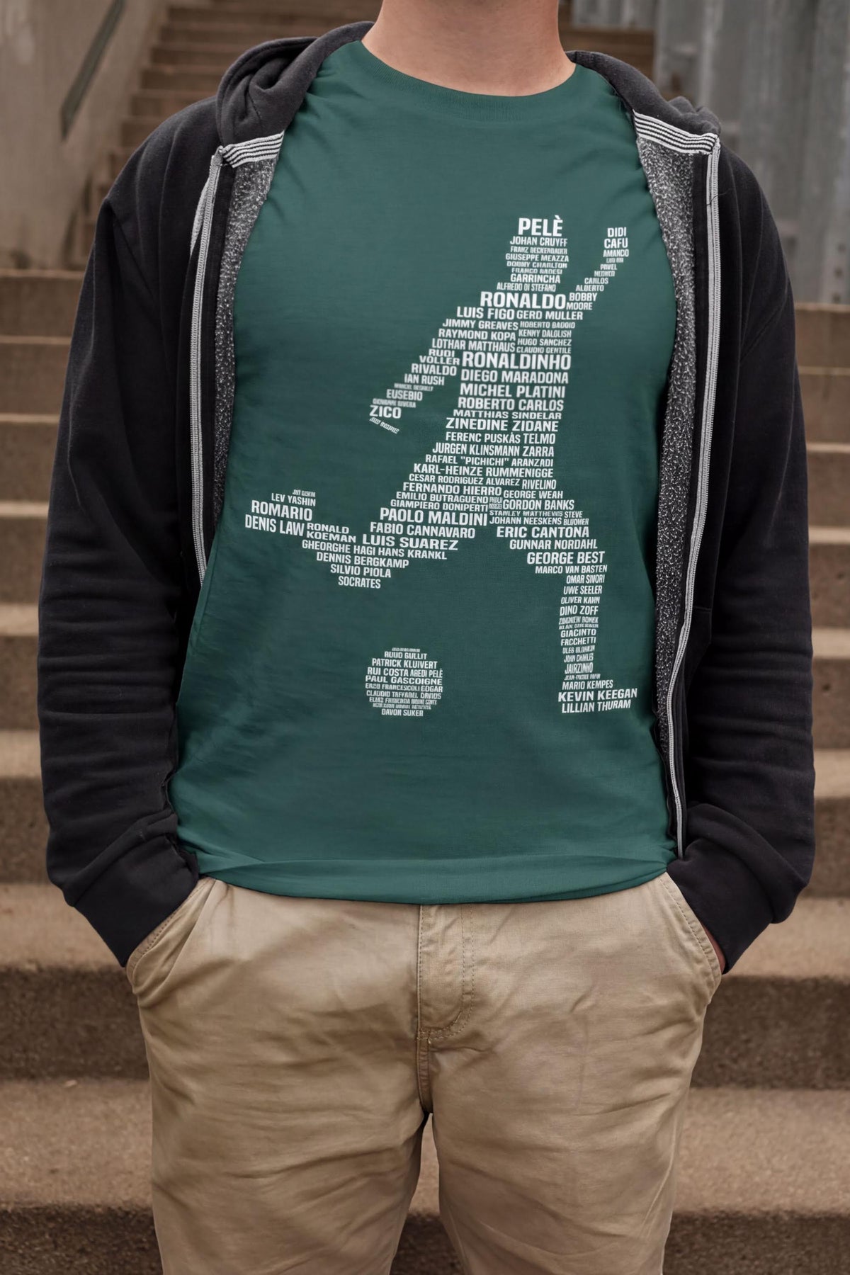 Comfort Colors® Soccer T-shirt, Football Player Legends Tribute Tee