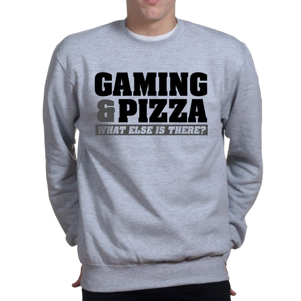 Gaming and Pizza Gamer Video Game Funny Sweatshirt