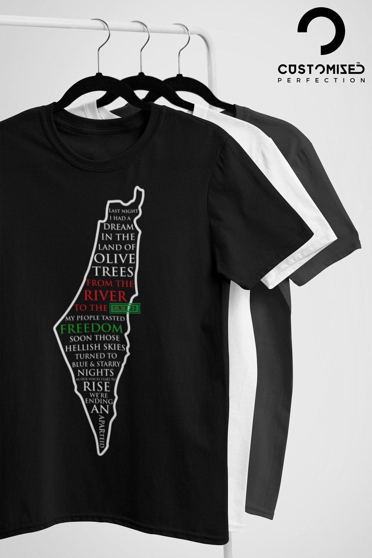 Last Night I Had A Dream Song T-shirt - Palestinian Gaza Support Tee