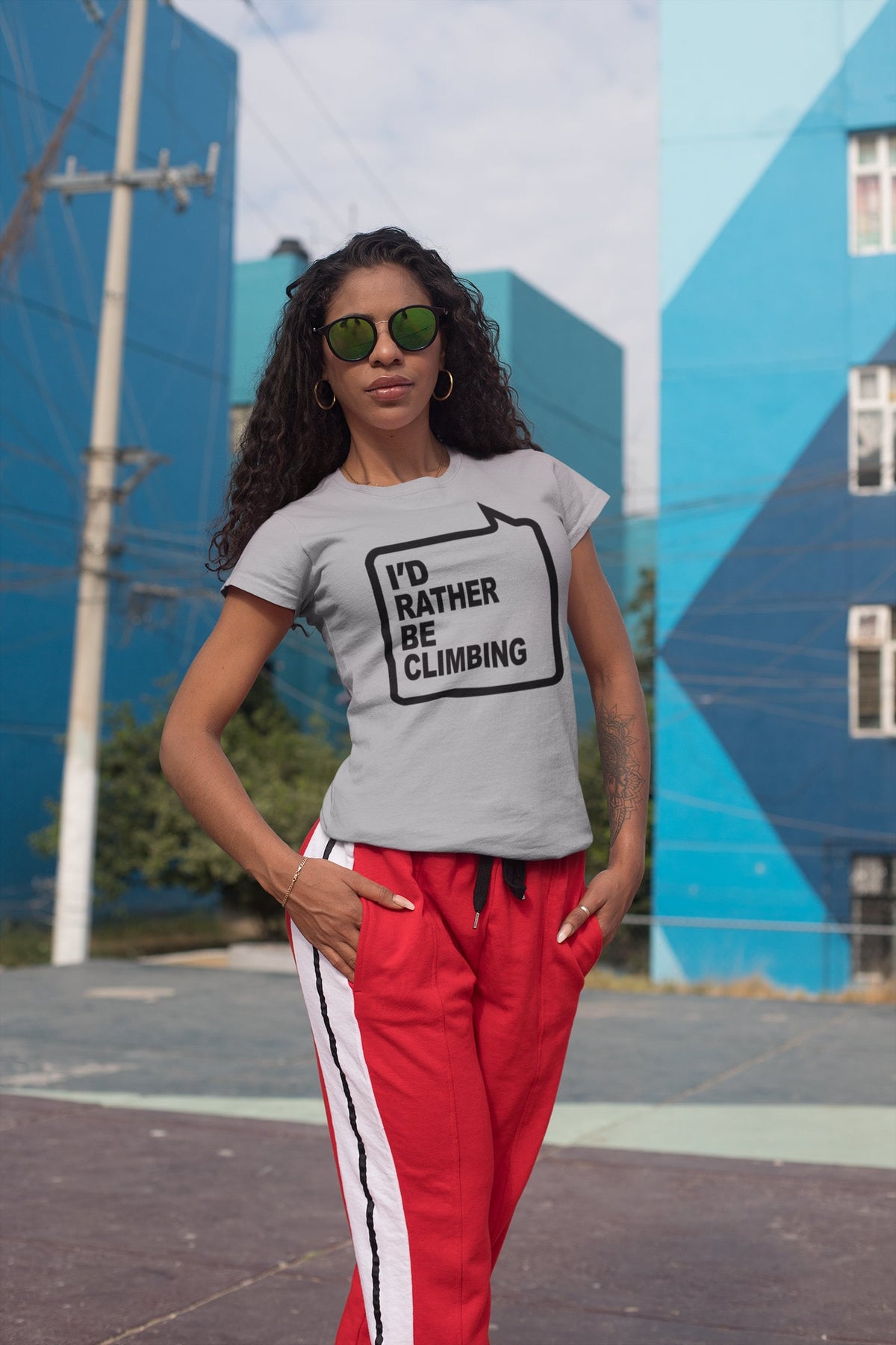 I'd Rather Be Climbing Ladies T-shirt, Adventure Gift