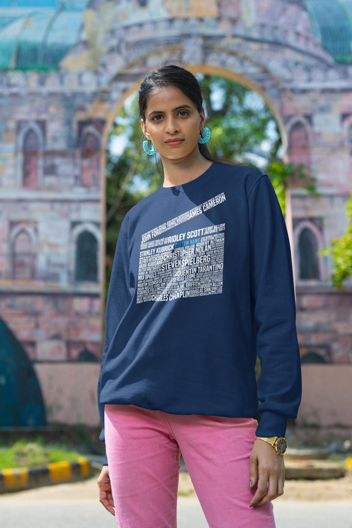 Movie Film Director Legends Clapperboard Tribute Sweatshirt, Movie Lover Gift, Film Student, Movie Buff, Custom Movie Sweater
