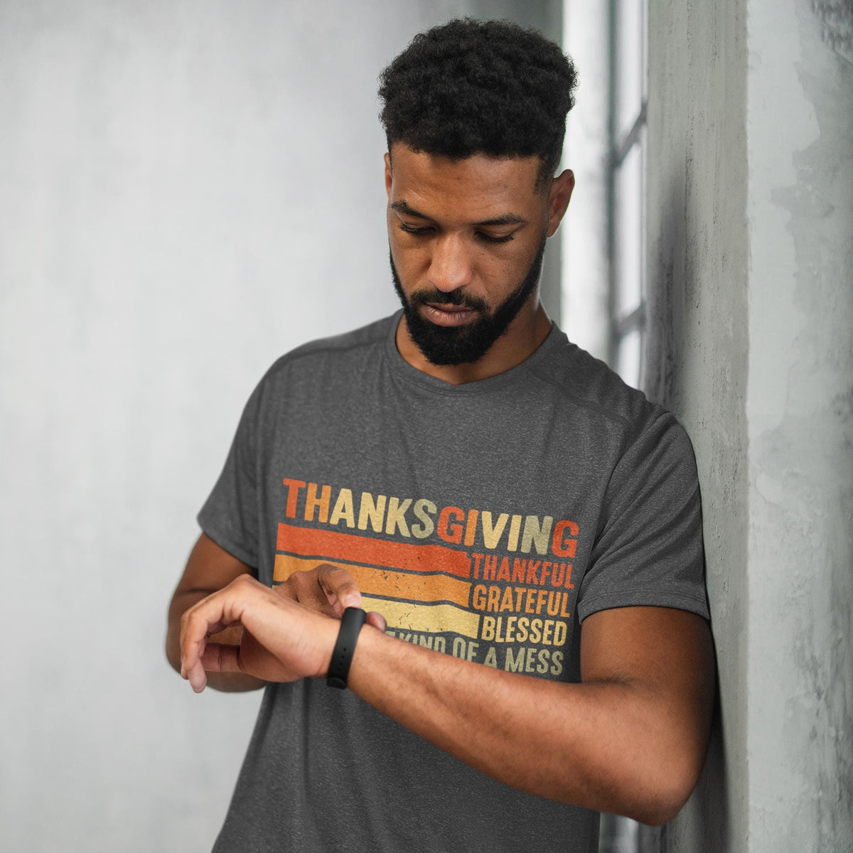 Comfort Colors® Thanksgiving Shirt, Thankful Grateful Blessed Tee, Funny Fall Graphic, Kind of a Mess top