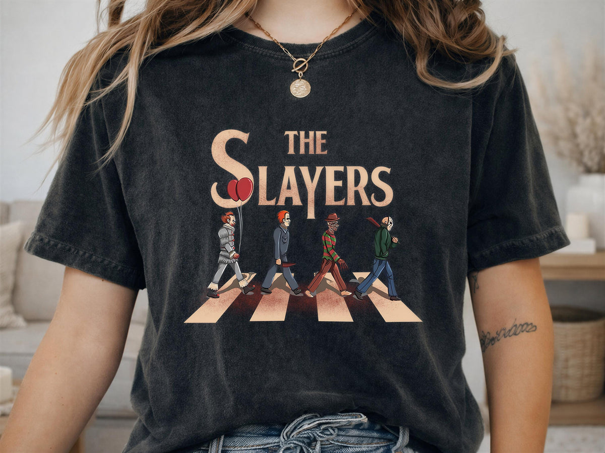 Comfort Colors® The Slayers Halloween Shirt, Horror Movie Tee, Retro Slasher Graphic Gift