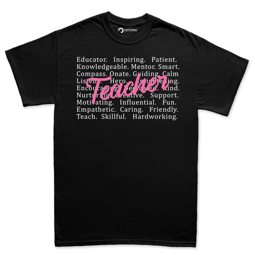 Teacher Appreciation Shirt, School Educator Gift T-shirt, End of Year Tee Top