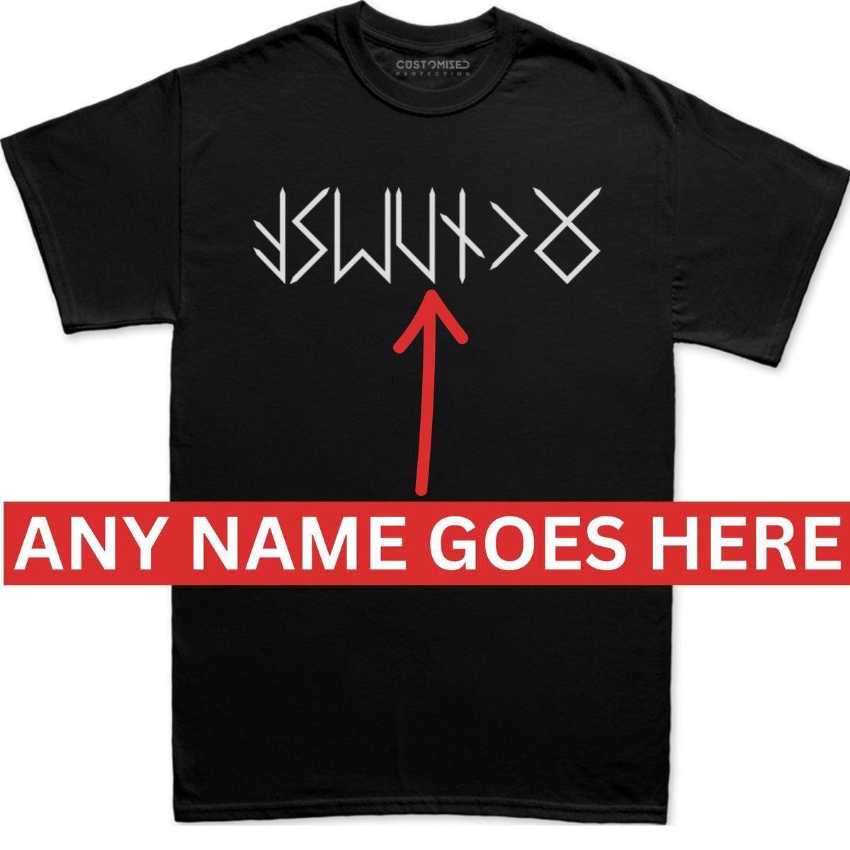 Personalized Runes Futhark Shirt, Custom Norse Mythology Tee, Unisex Viking Clothes