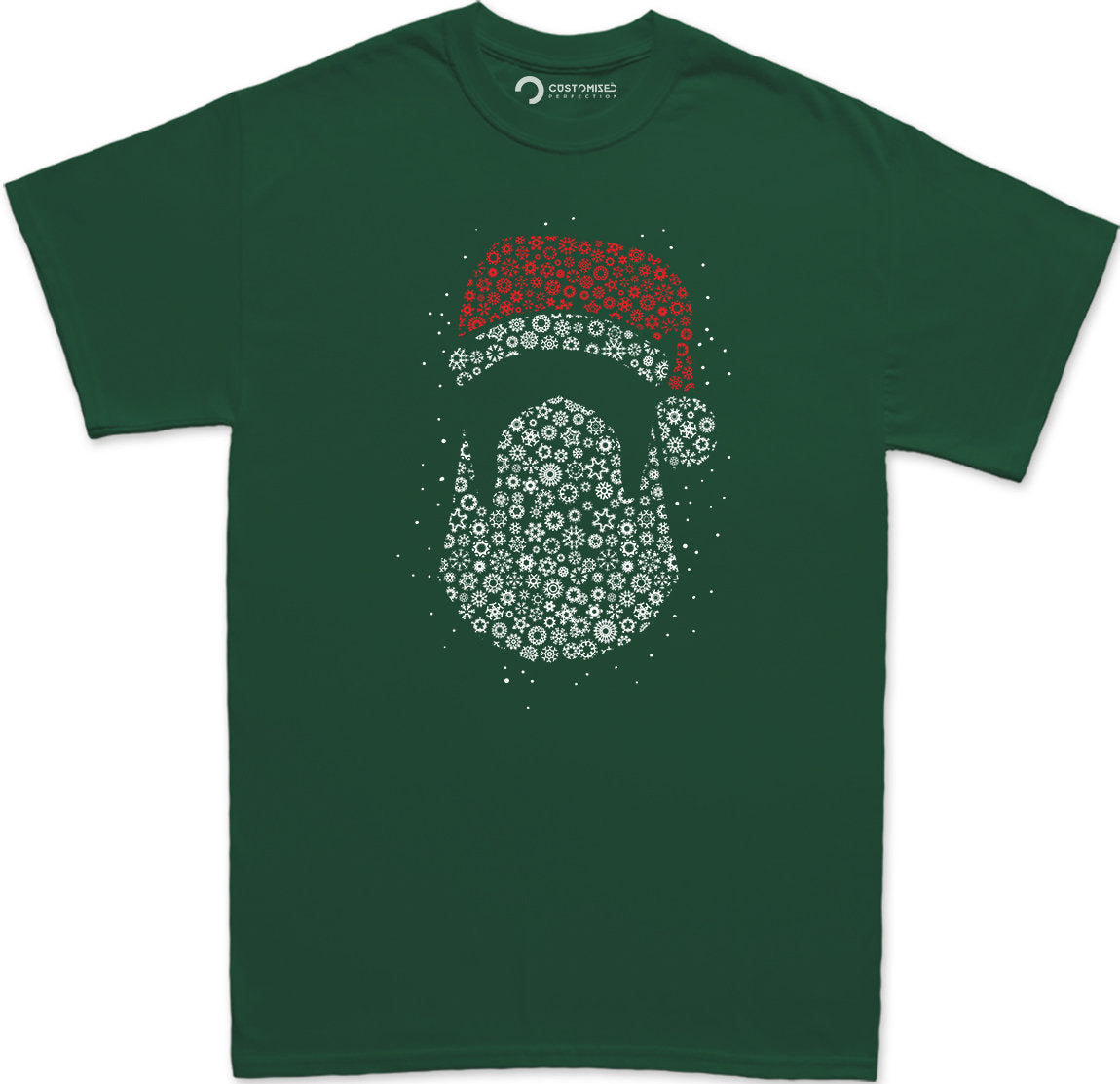 Funny Christmas Santa Shirt for Men, Funny Santa Face Shirt, Cool Santa Shirt, Family Christmas Shirt, Holiday Shirt, Santa Shape Gift Shirt