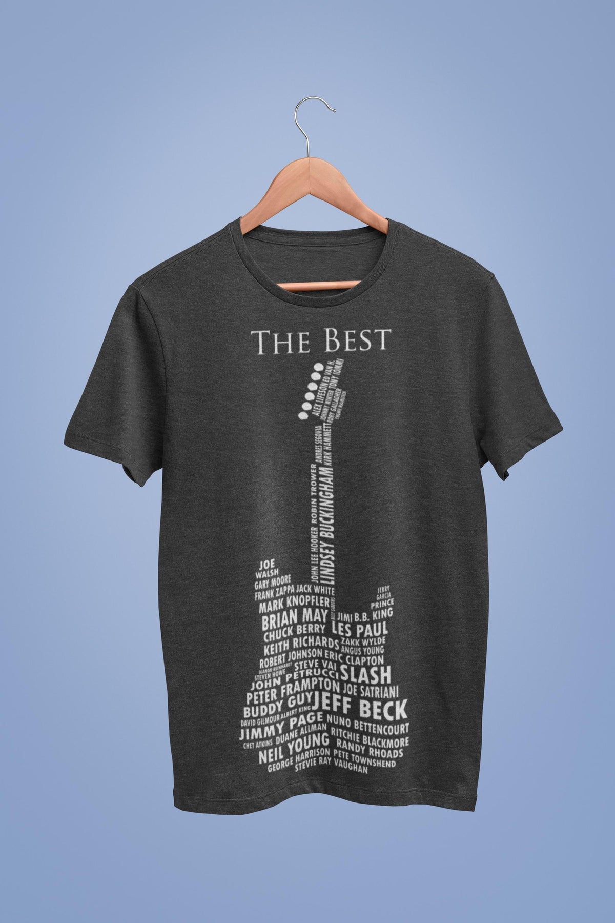 Custom Guitar Shirt for Men, Personalized Guitarist Tee, String Instrument Legends Top