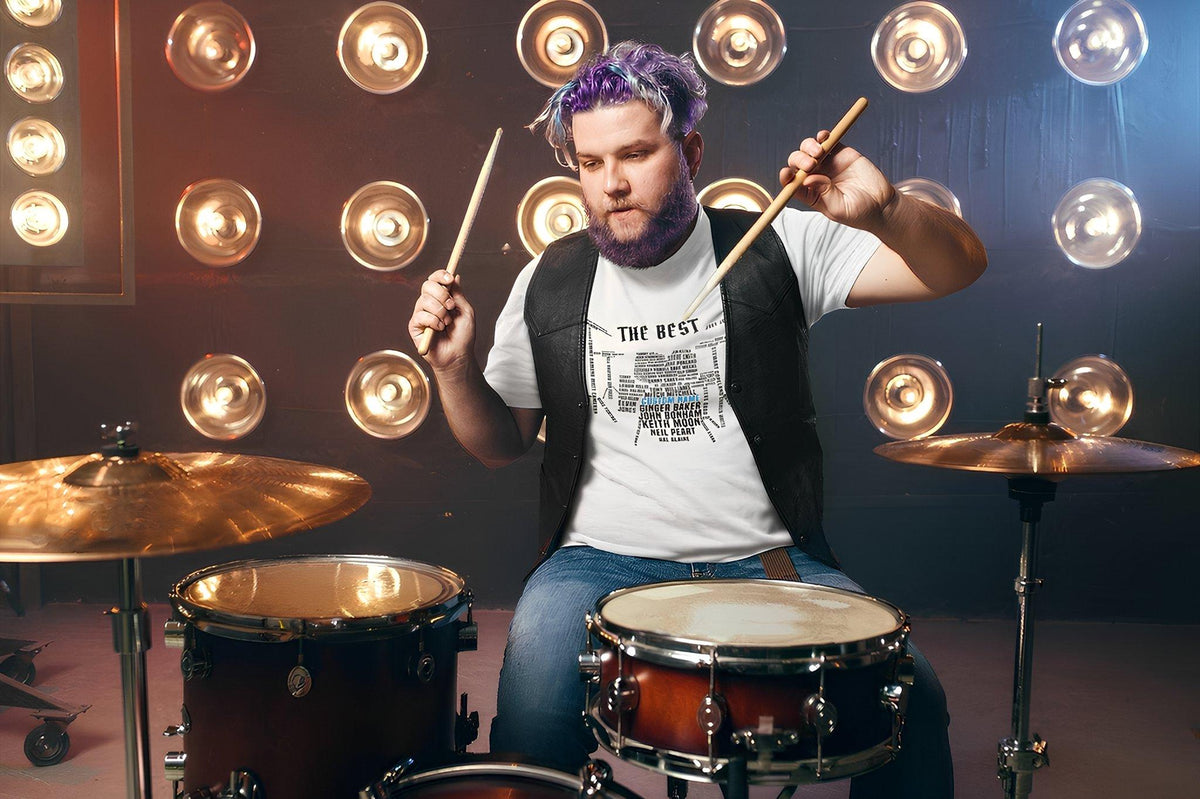 Custom Personalized Drummer Shirt, Gift for Drum Players Tee