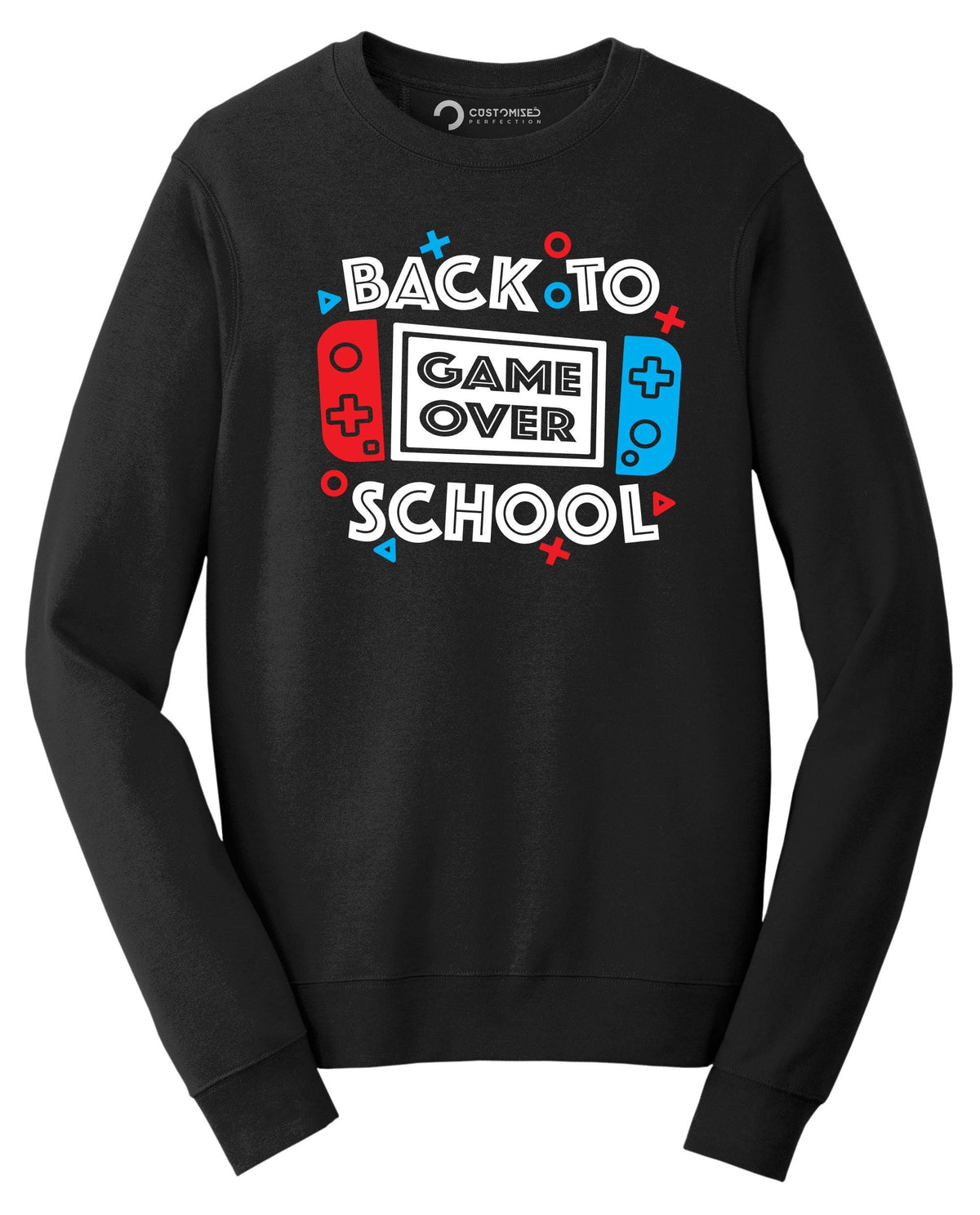 Game Over Back to School Shirt, Gamer Graphic Tee, First Day Student Teacher Gift