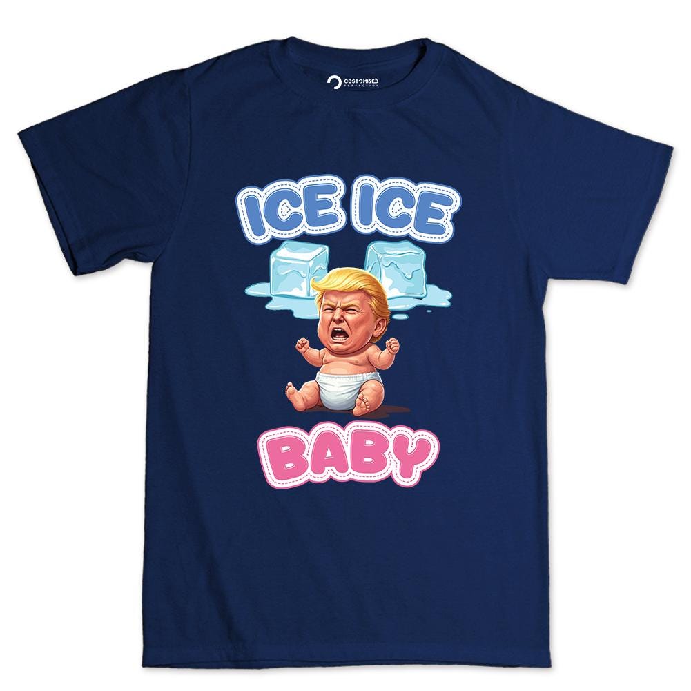 Ice Ice Baby Parody Shirt, Funny Political Meme Tee