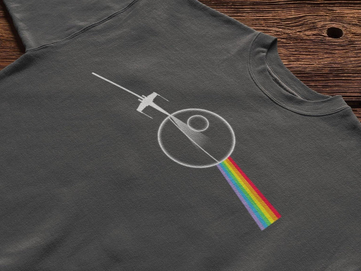 Comfort Colors® Dark Side Of The Death Star T shirt, LGBTQIA2+ Rainbow Tee, Pride Top