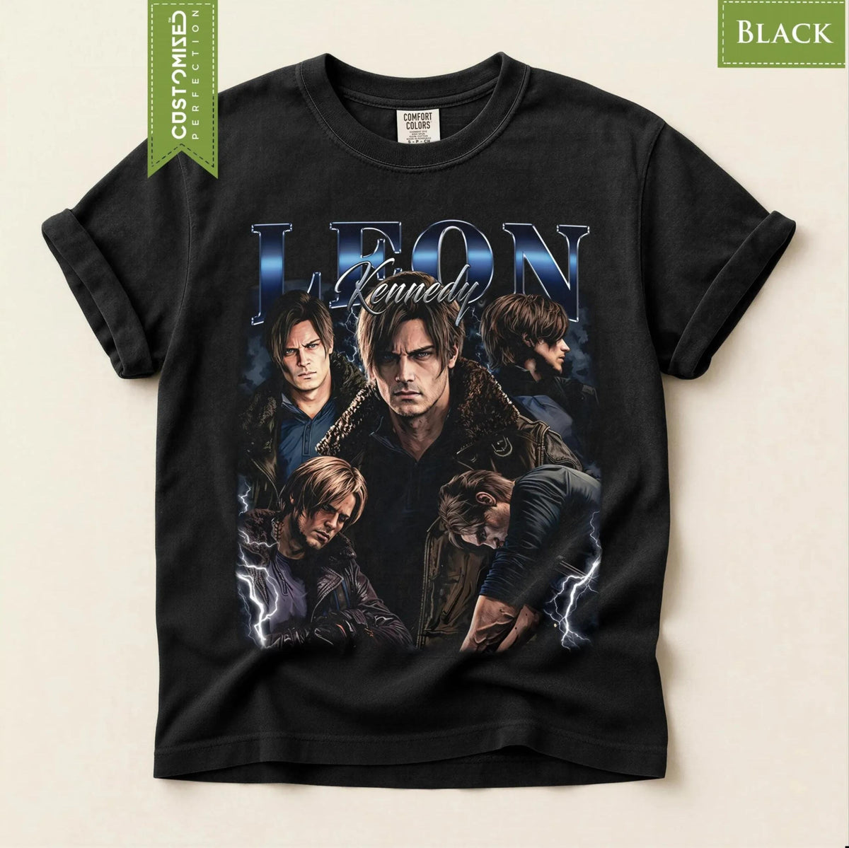 Limited Leon Kennedy Comfort Colors® Shirt, Resident Evil Requiem, RE9 Fan Tee