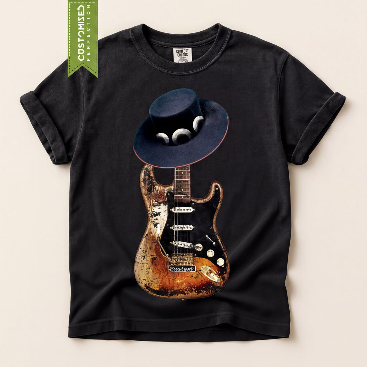 Comfort Colors® Stevie Ray SRV T-Shirt, Vaughan No. 1 Guitar Tee, Blues Music Gift