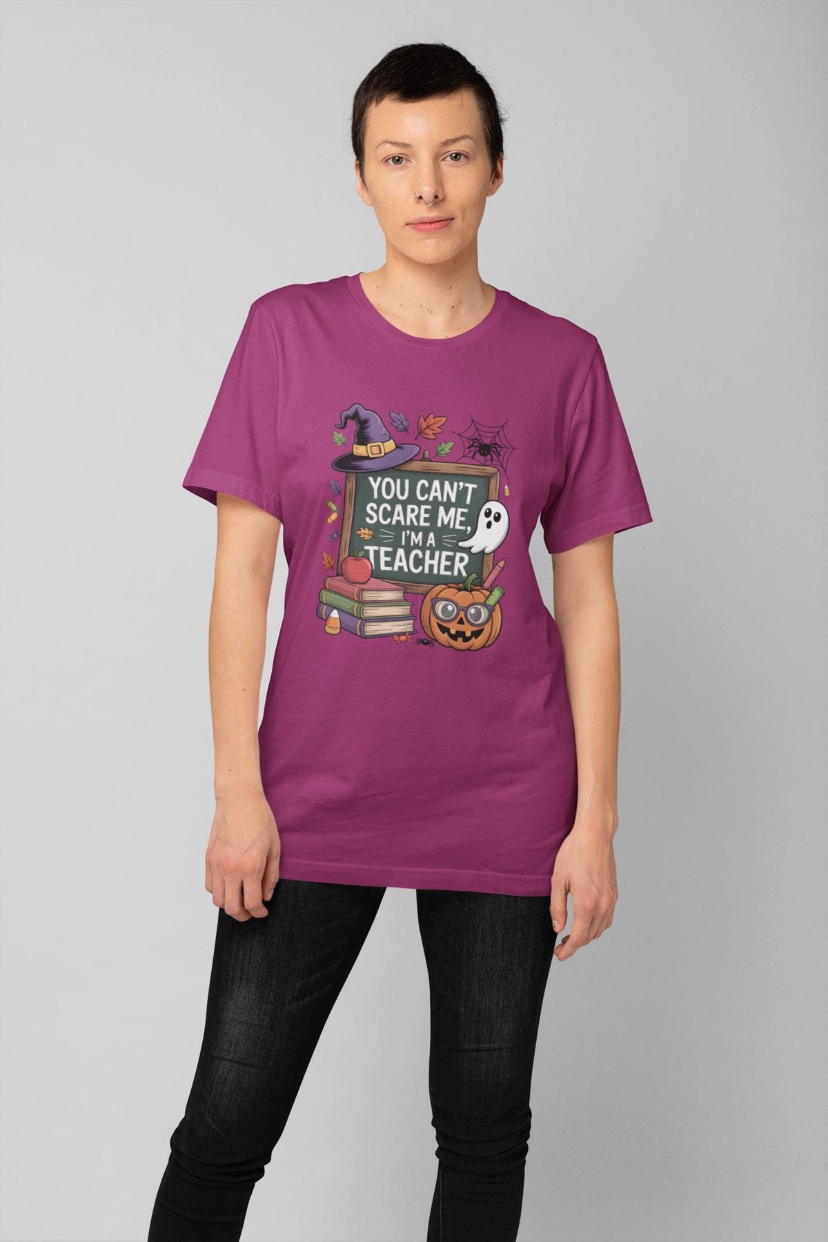 Teacher Halloween Shirt | You Can't Scare Me Hoodie | Funny Fall Teacher Gift