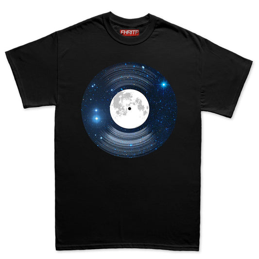 Mens Space Moon Vinyl Funkalicious Astronaut Record Funny T shirt Tee Top T-shirt