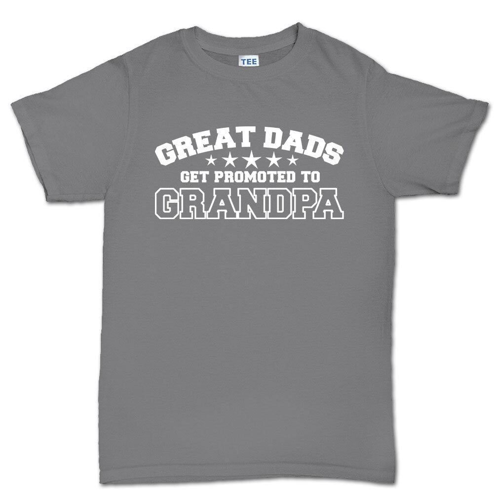 Great Dads Become Grandpa Fathers Day Gift Mens T shirt Tee Top T-shirt - R1674