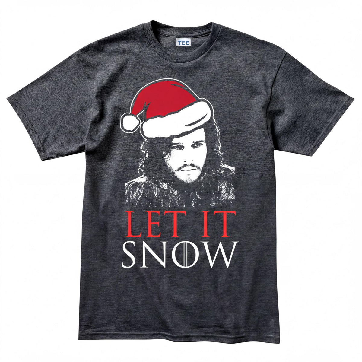 Let It Jon Snow GoT Shirt, Santa Christmas Party Tee, Knight of the Kingdom Tshirt