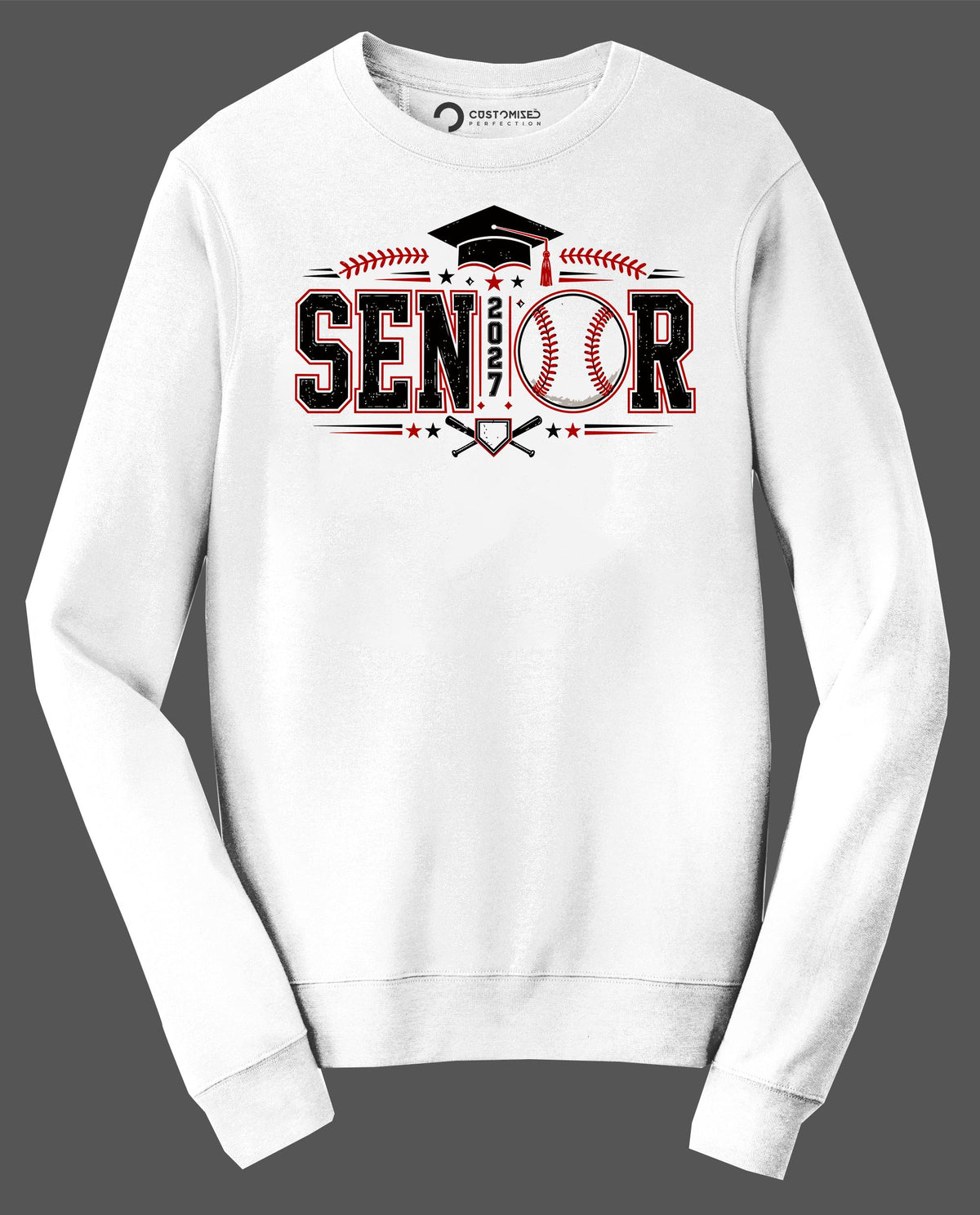 Baseball Senior 2027 Shirt, Senior Night Baseball T-Shirt, Class of 2027 Ballplayer Hoodie, Grad Cap Tee Gift