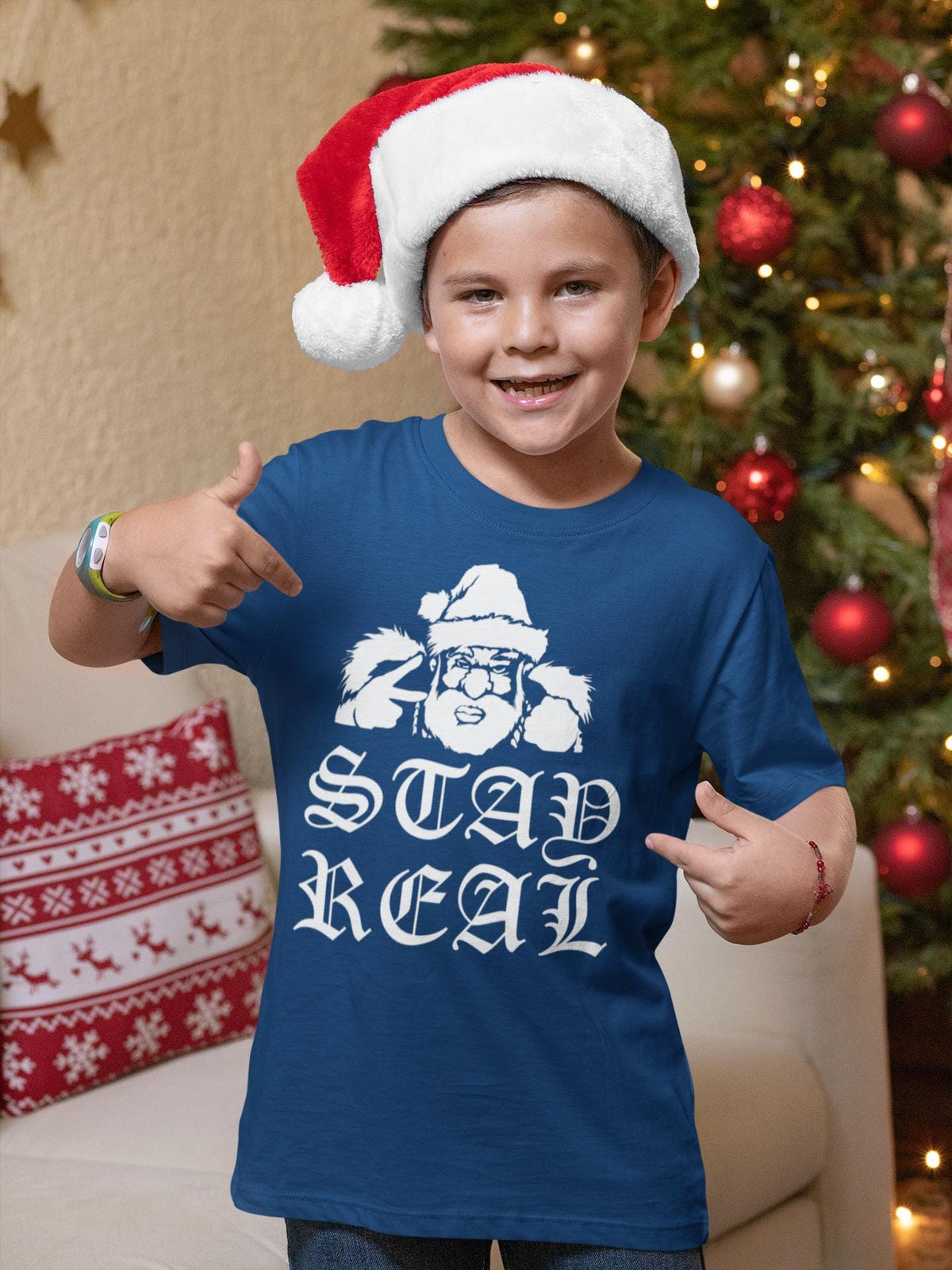 Comfort Colors® Sad Real Christmas Shirt, Funny Santa Holiday Tee, Streetwear Christmas Graphic, Santa Gift