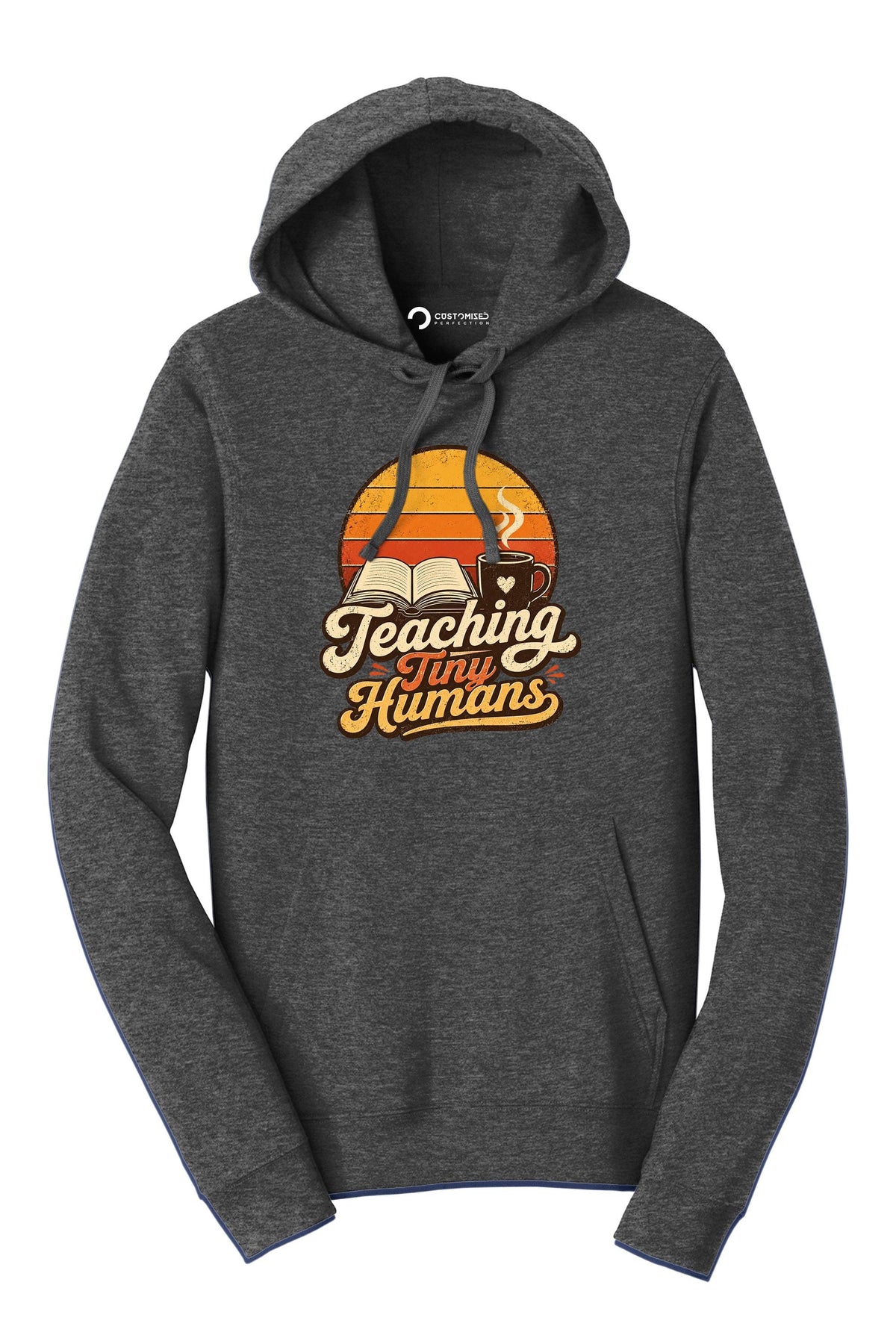 Teaching Tiny Humans Shirt | Vintage Retro Teacher Tee | Coffee Book Lover Top