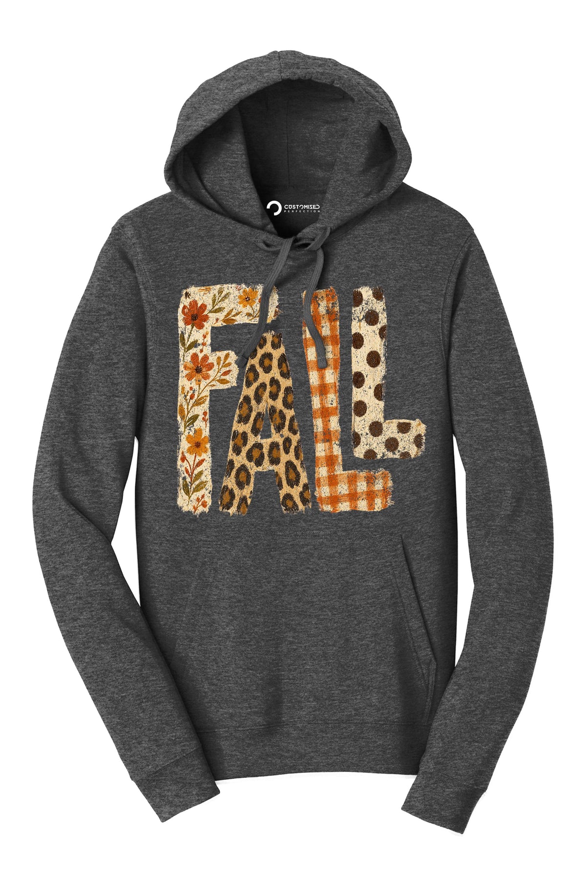 Fall Leopard Plaid Shirt, Autumn Mixed Pattern T-Shirt, Cozy Fall Season Hoodie, Leopard Floral Fall Sweatshirt, Distressed Fall Tee Gift