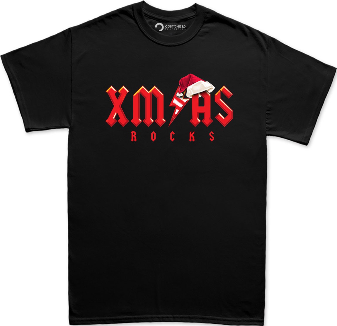 Funny Christmas Rock T shirts for Men, Funny Holiday Shirt, Family Christmas Gift Shirt, Funny Christmas Tee, Xmas Rocks Men's T Shirt