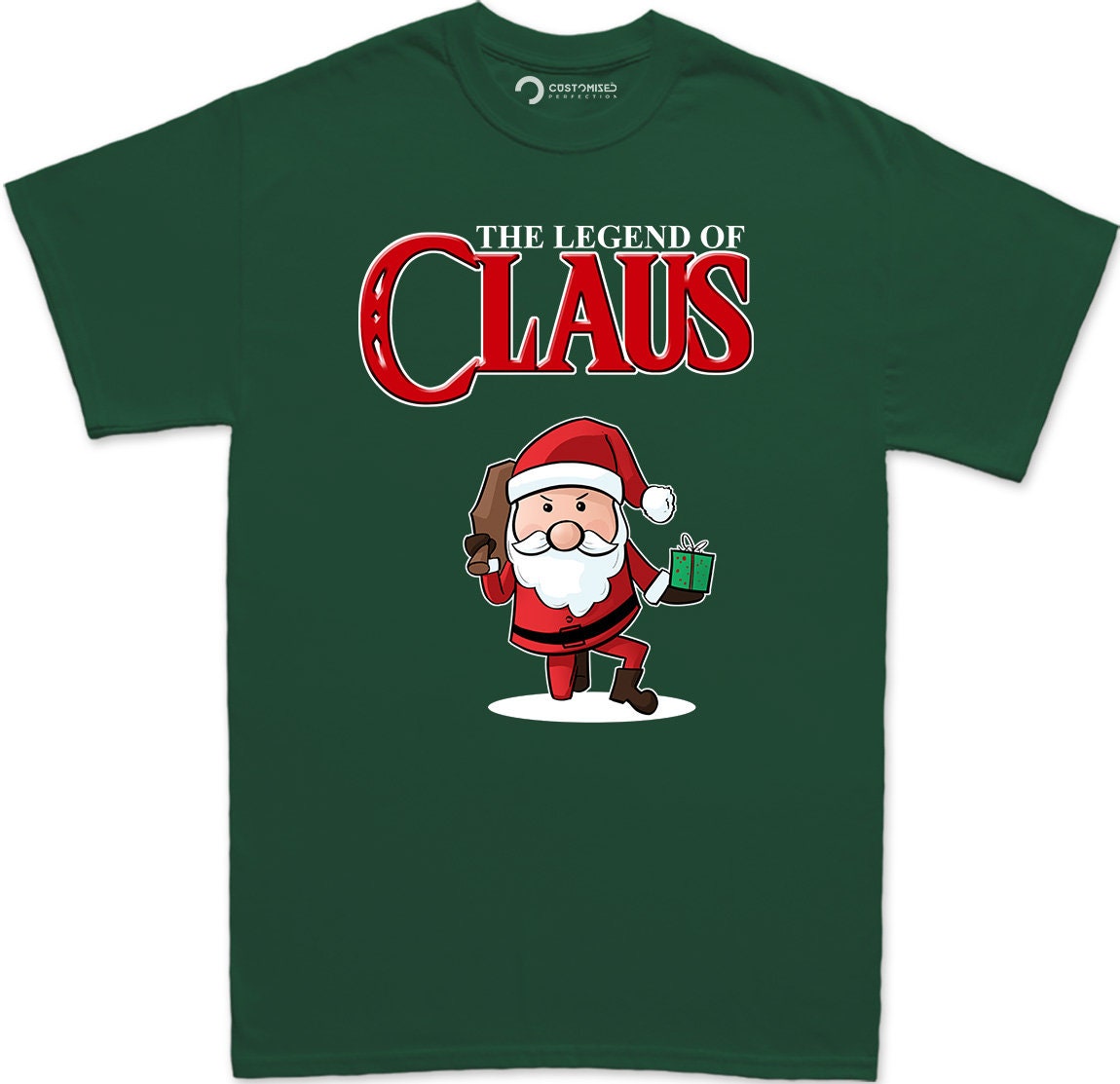 Funny Santa Claus Christmas Shirt for Men, Funny Christmas Gift for Men, Funny Santa Shirt, Xmas Family Shirt, Legend of Claus Mens T Shirt