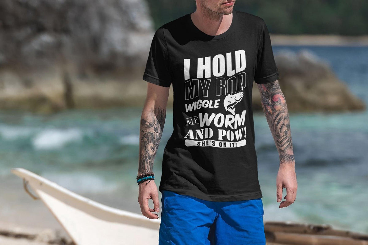 Funny Fishing Shirt, I Hold My Rod Angler Tee, Comfort Colors® Fisherman Top