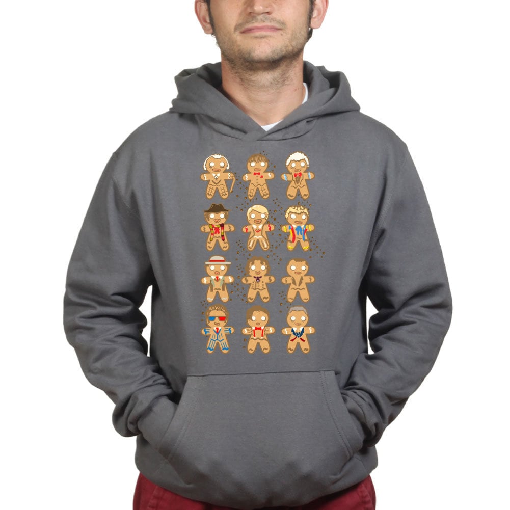 Mens The Doctor Cookies Ginger Bread Man Christmas Funny Ugly Sweater Xmas Hoodie Hoody