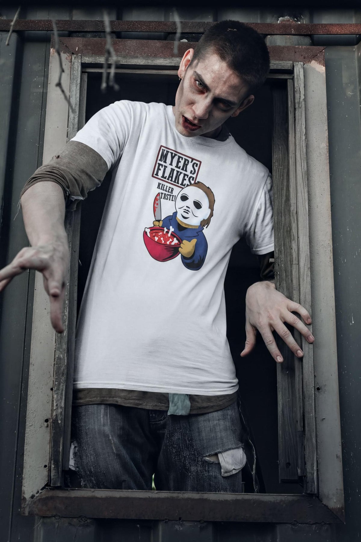 Killer Cereal Parody Shirt, Funny Horror Cereal Box T-Shirt, Masked Villain Breakfast Hoodie, Horror Comedy Sweatshirt, Halloween Tee Gift