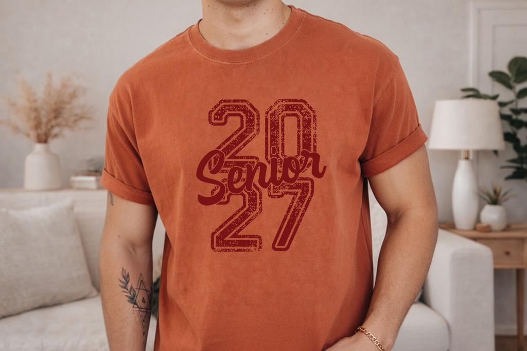 Comfort Colors® Senior 2027 Shirt, Class of 2027 Graduation Tee, Back to School High School Senior Gift