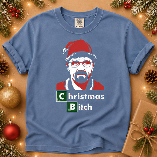 Comfort Colors® Christmas Bitch Shirt, Funny Santa Holiday Tee, Chemistry Christmas Graphic, Retro Festive Gift