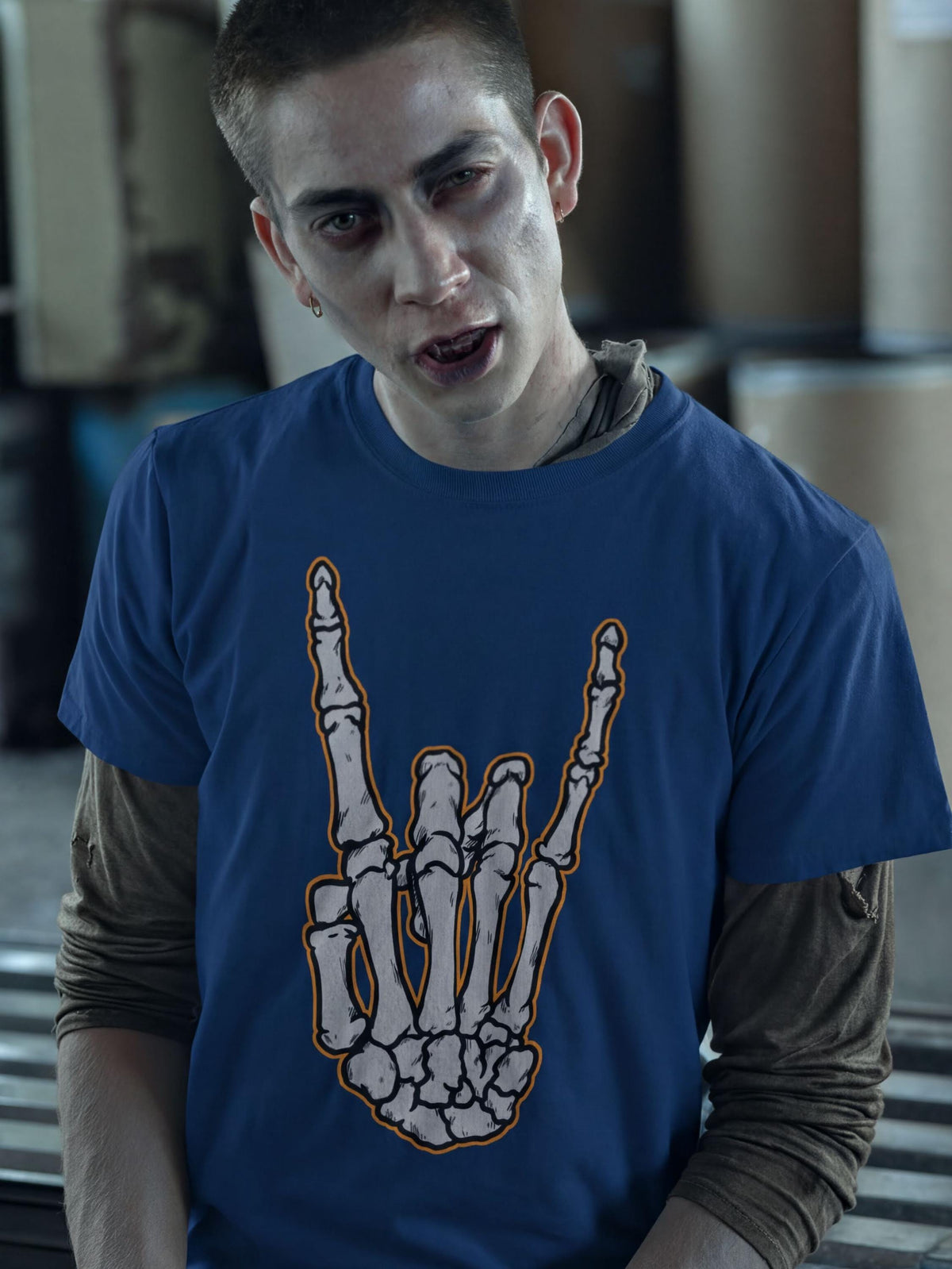 Heavy Metal Halloween Shirt, Devils Horns Tshirt, Comfort Colors® Metal Music Tee, Fall Autumn Vibes Top