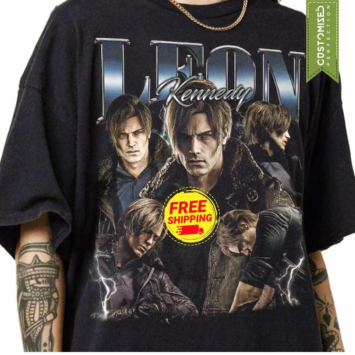 Limited Leon Kennedy Comfort Colors® Shirt, Resident Evil Requiem, RE9 Fan Tee