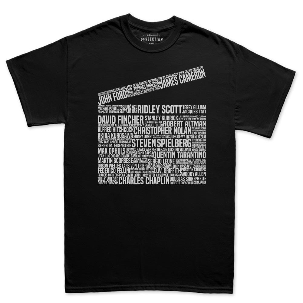Movie Film Director Legends, Clapperboard Tribute Shirt, Gifts for Movie Lovers, Filmmaker Gift, Film Student, Film Critic Shirt, Movie Buff