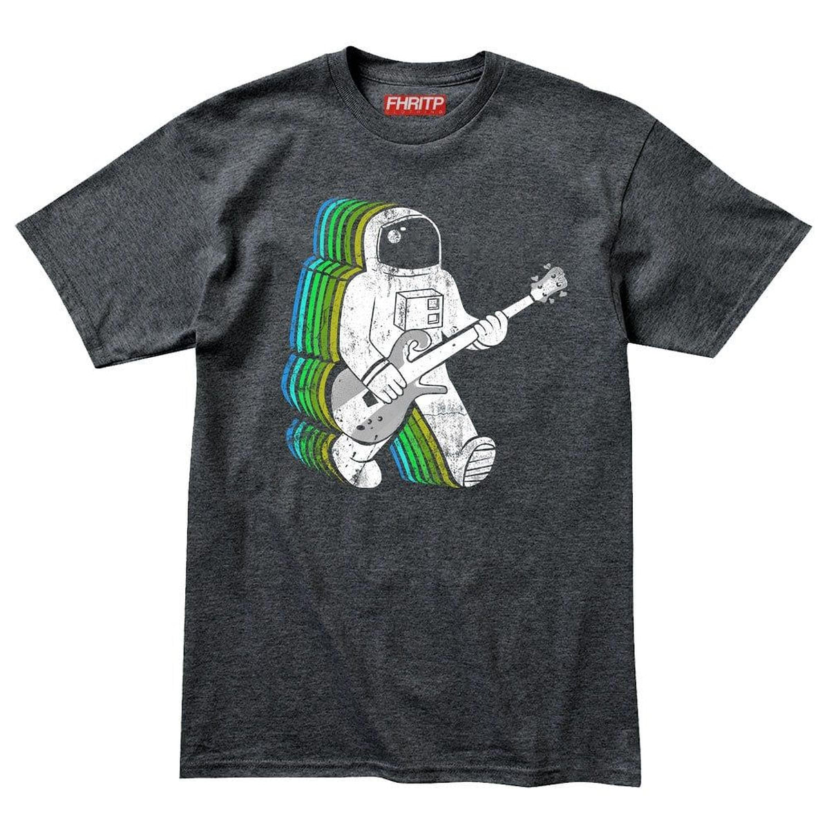 Astronaut Guitar T-Shirt, Spaceman Bassist Design